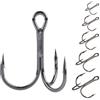 FZL02068LM Forte tagliente 20 pezzi lotto gancio triplo rovesciato acciaio ad alto tenore di carbonio da pesca nero 2/4/6/8/10/12 for esca ganci tripli attrezzatura Ami da pesca(XXX-Large)