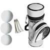 Generic Contenitore per palline da golf - Custodia organizer multifunzione per accessori, custodia resistente per tee e marcatori, resistente all'usura, di tasca sicuro per palline da golf, tee Divot
