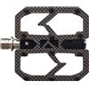 Generico Pedale in fibra di carbonio ultraleggero 195 g albero 3 cuscinetti bici da strada antiscivolo