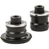 Caswynlife Convertitore adattatore per mozzo per asse passante, sgancio rapido Qr a 15 mm anteriore e 12 mm, in lega di alluminio, spaziatura da 100 mm a 142 mm, per parti di bici da strada MTB