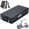 SSCYHT ,60v12ah, Batteria per Moto elettrica 60V 12Ah 15Ah 18Ah 20Ah 25Ah 30Ah Batteria Ricaricabile al Litio da 60 Volt con Caricabatterie e Scheda BMS per Scooter Elettrico/Triciclo