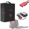 HJGHY Batteria per transpallet Elettrico da 48 V 10 Ah 15 Ah 20 Ah, Batteria al Litio Ferro fosfato LiFePO4 da 48 Volt con Maniglia e BMS per Carrello elevatore/impilatore Elettrico,48v10ah