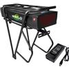 WILLQ Batteria Ricaricabile Sostitutiva al Litio per e-Bike Montaggio su Portapacchi 36V 10AH 12AH 13AH 14AH 15AH 17.5AH,with Rack,36V15AH