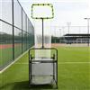 Generic Rete da allenamento per pallavolo con 5 regolazioni di altezza e 5 angolazioni, borsa di raccolta in tessuto con 2 ruote, set trainer per interni ed esterni