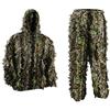 PELLOR Ghillie Suit, Tuta Mimetica a Foglia 3D,Tute Gillies per Uomini/Donne Adulti,Tuta a Foglia per Caccia Fotografia di Caccia All'aperto