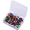 Tsophreniq 100Pcs Fish Eye Perline Linea di Pesca Perline Colori Assortiti Pesca Floating Balls Stopper Esche Pesce Uova Gancio