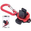Tsophreniq Portables - Supporto per canna da pesca a mosca con impugnatura in gomma sicura, supporto per canna da pesca a mosca, strumento per attrezzi in lega di alluminio