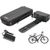 HJGHY ,48v 12ah, Batteria al Litio per Portapacchi Posteriore da 36 V 10 Ah 13 Ah 15 Ah 17,5 Ah Batteria per Portapacchi da 48 V 10 Ah 12 Ah 14 Ah per Motore di Mountain Bike