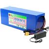 JHKJ Batterie per ebike da 36 V 12 Ah 15 Ah 18 Ah 20 Ah 25 Ah Batteria al Litio in PVC da 36 Volt 10S6P per Bici/Scooter Elettrico Batteria al Litio Portatile con BMS,36v20ah