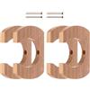 Générique Kayak Paddle Wall Mount - 4 pezzi Boat Oars Storage Rack Set, Canoe Paddle Holder Wall Organizer, Sturdy Paddles Storage Hooks for Kayakers Canoeists Fishermen Garage Shed Basement Cabin Use