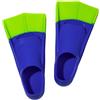 PEIHUODAN Pinne Nuoto per Bambini e Adulti, Pinne Allenamento Monopezzo Morbide, Pinne Snorkeling Professionali Leggere per Nuoto Libero, Allenamento Piscina e Immersione Leggera (Blu Verde,X-S)