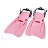 CHTKAGV Pinne da nuoto for adulti regolabili, pinne lunghe for il(Pink,M)