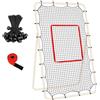 Generic Rete di ritorno per pallavolo, attrezzatura da rimbalzo per allenamento pesante, corda elastica da 213 x 122 cm, rete per pratica sportiva per allenamento da solo, all'aperto, cortile, spiaggia, casa