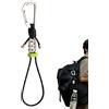 Generisch Gancio per bottiglia d'acqua in paracord, 26 cm, 24 g, robusto moschettone per zaini da trekking, portatile per attrezzature all'aperto, capacità di carico di 10 kg, accessorio indispensabile