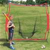Changor Rete da Allenamento Portatile da 7 X 7 Piedi, Robusta e Durevole, per Attrezzature da Allenamento per Bambini, per Interni Ed Esterni, con Borsa per il Trasporto