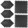Toddmomy Tappetino Puzzle 16pezzi in Eva Nero per Palestra e Allenamento, Tappeto Fitness Antiscivolo Assorbimento Urti e Protezione per Articolazioni