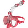 Generico Snorkeling subacqueo Mezza faccia Maschera for nuoto Set Scuba Diving Respiratore Maschere Antiappannamento(Black,L/XL)