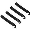 Generico Set da 4 leve for pneumatici in plastica nera, camera d'aria for bicicletta e set di strumenti for la rimozione delle ruote