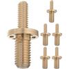 Housoutil Viti Accessori per Estensione e Riparazione Stecca in Ottone Oro per Giunti Stecca da Biliardo 6 Pezzi Compatibilità per Aggiornamento Sala Giochi
