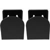 Healeved 2 Pezzi Supporto da Parete Design Elegante per Guantoni da Boxe e Baseball in Acrilico Nero, Espositore Verticale per Ambienti e Camera da Letto