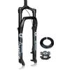 LHHL 26 Forcella Ammortizzata per Mountain Bike Corsa 135 mm Forcelle Anteriore e ad Aria per Bicicletta QR 9 * 135mm Tubo Dritto Freno a Disco per MTB da Spiaggia Neve(A)