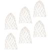 Uonlytech 6 Pezzi Rete Porta Palline da Biliardo in Cotone Bianco Riutilizzabile per Buche Tavolo da Biliardo Accessorio Pratico per Raccolta Palline da Gioco
