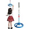 Generico Percorso a Ostacoli per Bambini, Ruota Girevole a 360° con 2x55ft, 12 Ostacoli in Rete per Arrampicata Monkey Bar, Set da Gioco all'Aperto Resistente alle