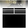 Generic Panno in feltro per tavolo da biliardo e biliardo da 2,1 - 3,4 m, 6 pezzi, rivestimento laterale resistente, per uso professionale
