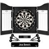 JACKDANIEL'S Freccette con licenza ufficiale Jack Daniel's stampato Home Centre in nero con bersaglio | Logo JD (CAB512)