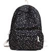 Generic Zaino estetico da donna in nylon con design floreale, grande capacità, per studenti delle scuole superiori e universitarie, Viola, 410*150*300mm, Casual