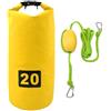Tufgo Corda di traino di sicurezza per kayak con struttura in PVC galleggiante e fibbie in acciaio inossidabile 316 per rimorchi e scenari di aggancio (3,7 m con borsa)
