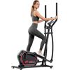 GartistGo Ellittica da Casa Pieghevole, Cyclette Ellittica Compatta con 16 Livelli di Resistenza Magnetica, Display LCD, Sensore Cardio, Allenamento Cardio Silenzioso 30 dB, Portata 150 kg