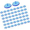 Tsophreniq 50lots Clear Golf Ball Markers Colorato Leggero Design Multicolore Opzione Verde Posizionamento Tees Marcatori