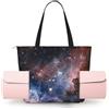DUWAA Universe Milky Way Nebula Galaxy Print Bag per le donne borsa a tracolla borsa yoga facile da piegare borsa per computer portatile shopping bag borsa sportiva per viaggi