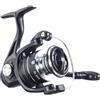 FUBESK Lure Fishing Reel 5.2:1 rapporto 10 kg Drag System Rondelle in fibra di carbonio canna ingranaggio metallo canna da pesca Carp Tackle nero argento funzionamento liscio design pesca (BL3000)