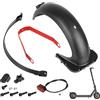 ulip Kit Parafango Posteriore e Fanale Posteriore e Supporto Parafango per Segway-Ninebot Max G30 Monopattino Elettrico Accessorio di Ricambio Scooter con Vite