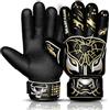 BEAST RAGE Guanti da portiere per bambini - Guanti antiscivolo premium Super Grip con palmo laminato 3MM+4MM, dorso leggero 3+4MM, cinturino regolabile al polso, guanti da portiere per calcio per