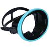 BlesConi Maschera professionale da snorkeling con ampia finestra HD, gonna in silicone morbido per una comoda esplorazione subacquea (solo adulti nero)