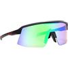 Demon Unisex Roubaix Filter 2 Sportbrille, opaco nero verde 2N-green mirr, OneSize