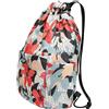 Generic Borsa da viaggio con coulisse, stampa floreale separata da asciutto e bagnato, zaino da palestra da uomo, per casa, lavoro, riunioni casual, feste in spiaggia, nuoto, viaggi di lavoro, uomini, donne