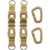 ZONADAH Gear clip zaino Molle borse da appendere fibbia portachiavi a sgancio rapido moschettone tattico portachiavi resistente appeso fibbia per cintura per esterni