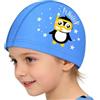 Generic Cappello da nuoto - attrezzatura da piscina con protezione per le orecchie, cuffia da nuoto a capelli lunghi con motivo | per fiume acquatico , allenamento, allenamento, doccia, spa