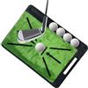 brooksnaji Mats - Tappetino per pratica di golf, tappetino da allenamento per altalena, ottimo tappetino in tessuto con base antiscivolo