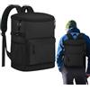 Generic Borsa termica morbida a tenuta stagna, borsa da viaggio isolata, capacità 30 sacchetti con fodera termica, resistente borsa termica Oxford, zaino con design leggero, borsa frigo per uso esterno