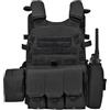 Generic Airsoft Chest Rig - Tasche multiple regolabili - Gilet di sicurezza per bambini - per attività all'aperto, caccia, paintball, cosplay, giochi di ruolo, combattimento e battaglia