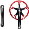 Tsophreniq Esecuzione 170mm Ciclo Guarnitura Assemblaggio 45T 47T Preferenze Corona per gli appassionati di City Bike Potente Guarnitura