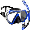 Generico Maschera for immersioni subacquee, tuta for lo snorkeling, occhiali antiappannamento, attrezzatura for il nuoto(D)