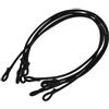 KALLORY Corda Elastica di Ricambio Nero 5 Pezzi per Trampolino in Nylon e Lattice Resistente e Versatile per Uso All'aperto e attività Sportive Indoor e Outdoor