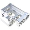 Tsophreniq Biciclette da strada Regolabile Doppio 25.4mm In Lega di Alluminio Pieghevole Bici Porosa Ciclismo Accessori Bici Pieghevole Durevole Poroso
