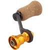 Gastagrav Manopola di ricambio per mulinello da pesca, in fibra di carbonio, per parti Daiwa Fuego Salamandura, 70 mm, impugnatura rotonda, vite singola (oro)
